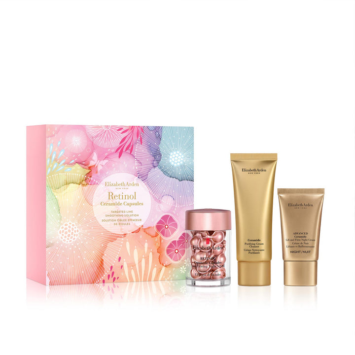 Retinol Ceramide Capsules, Coffret Solution Ciblée Effaceur de Ridules, 3 Pièces