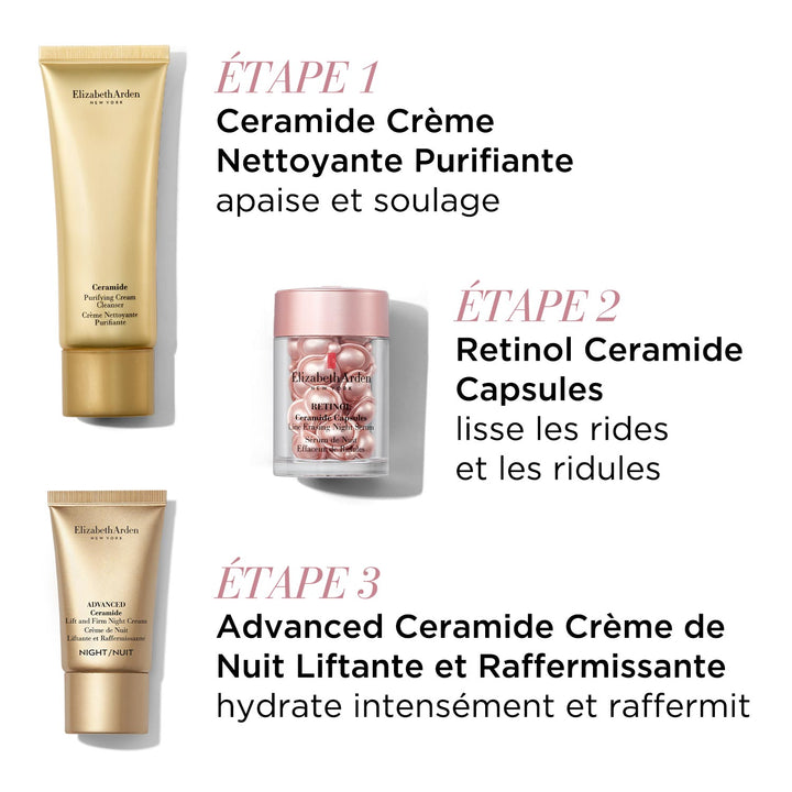 Retinol Ceramide Capsules, Coffret Solution Ciblée Effaceur de Ridules, 3 Pièces