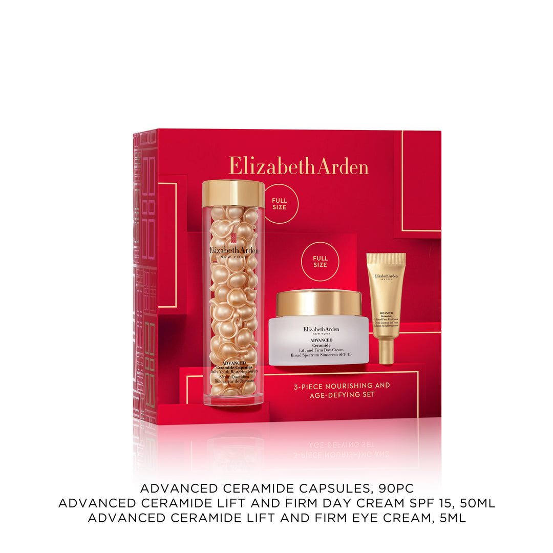 Coffret Advanced Ceramide Capsules Sérum Quotidien Rénovateur De Jeunesse, 3 pièces