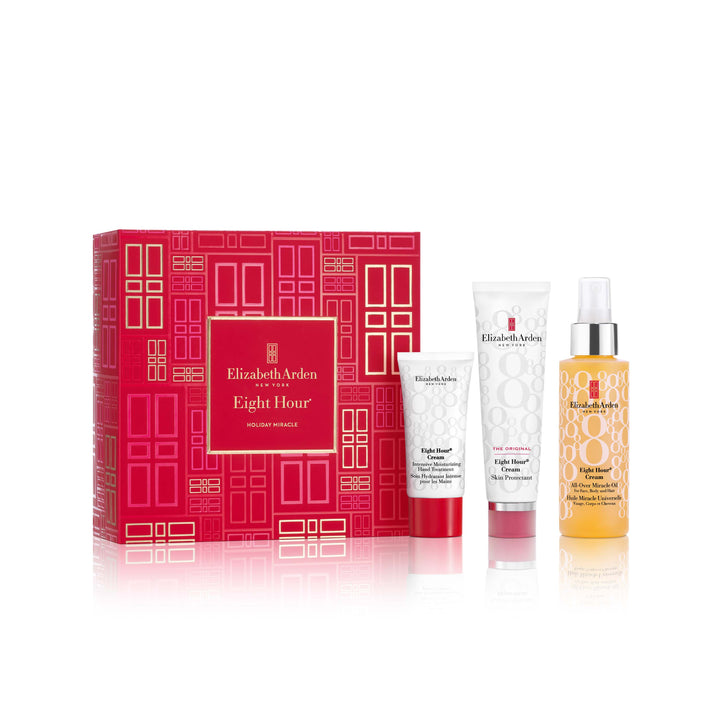 Coffret Eight Hour® Cream Miracle des Fêtes, Coffret Soins Essentiels Nourrissants, 3 pièces