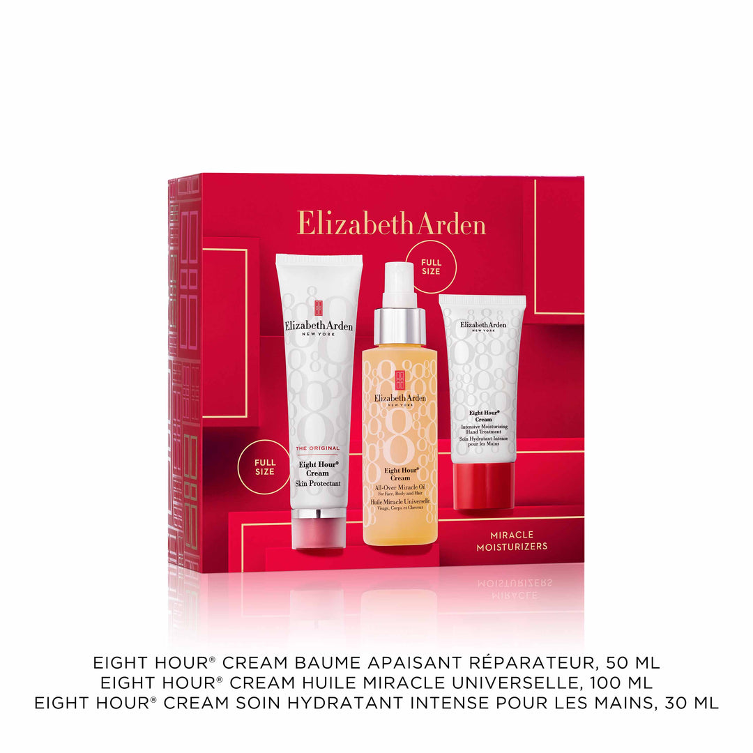 Coffret Eight Hour® Cream Miracle des Fêtes, Coffret Soins Essentiels Nourrissants, 3 pièces