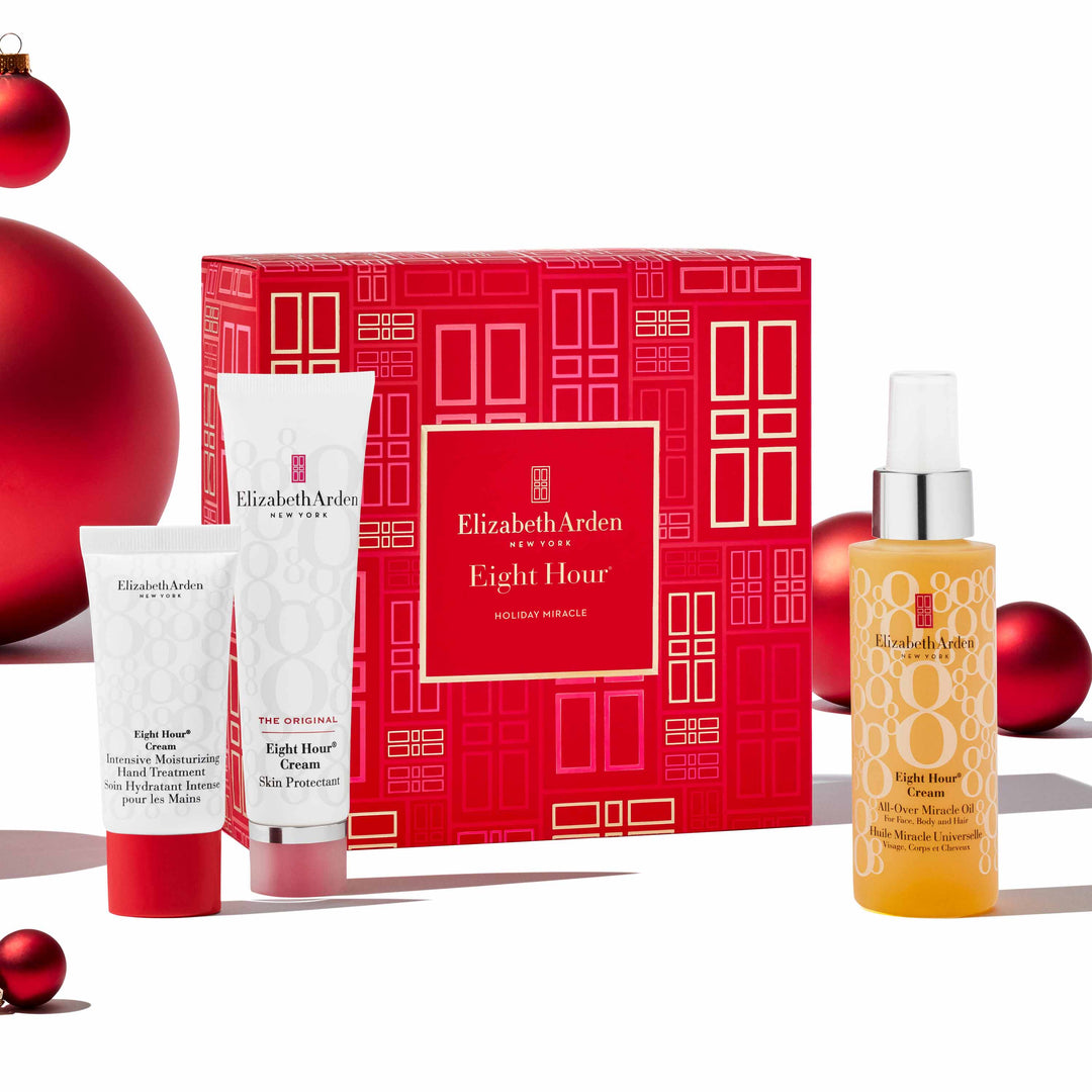 Coffret Eight Hour® Cream Miracle des Fêtes, Coffret Soins Essentiels Nourrissants, 3 pièces