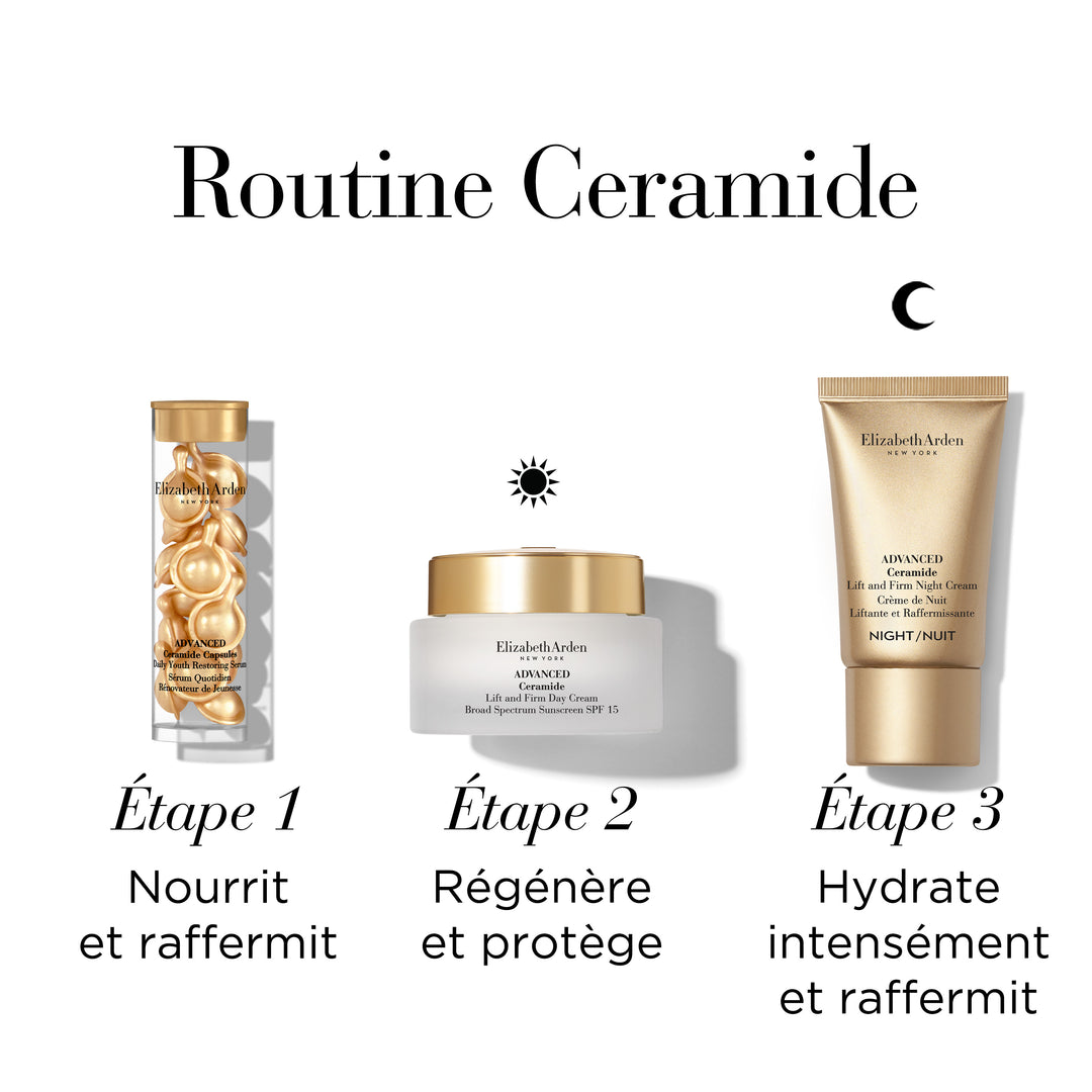 Advanced Ceramide Crème Liftante et Raffermissante Restauration de Jeunesse, Coffret 3 Pièces