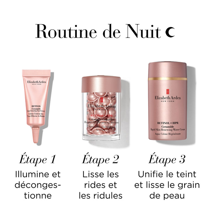 Rétinol + HPR Ceramide, Coffret Solutions Ciblées Effaceur de Ridules, 3 pièces