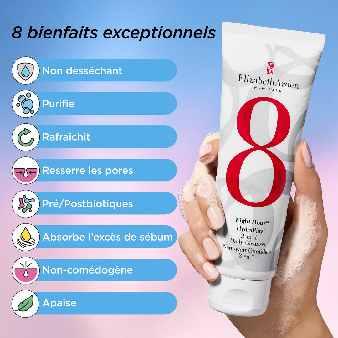 Eight Hour® HydraPlay™ Nettoyant Quotidien 2-en-1